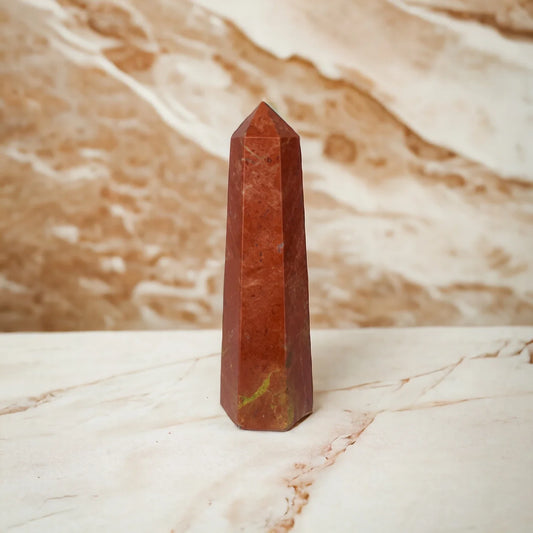 Natural Red Jasper Pencil Crystal Wand - 8.38 cm