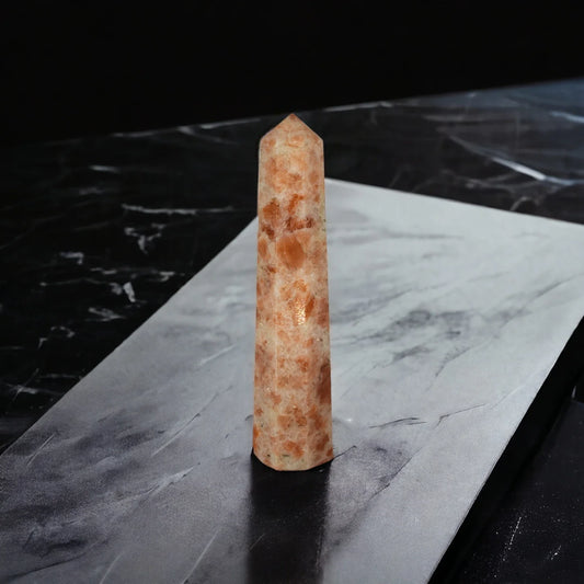 Natural Sunstone Pencil Crystal Wand - 8.64 cm