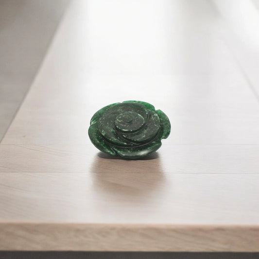 Green Jade Rose Flowers for Showpiece, Vastu & Feng Shui - 3.81 cm