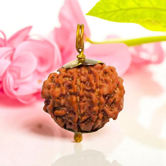 Natural 9 Mukhi Rudraksha Pendant