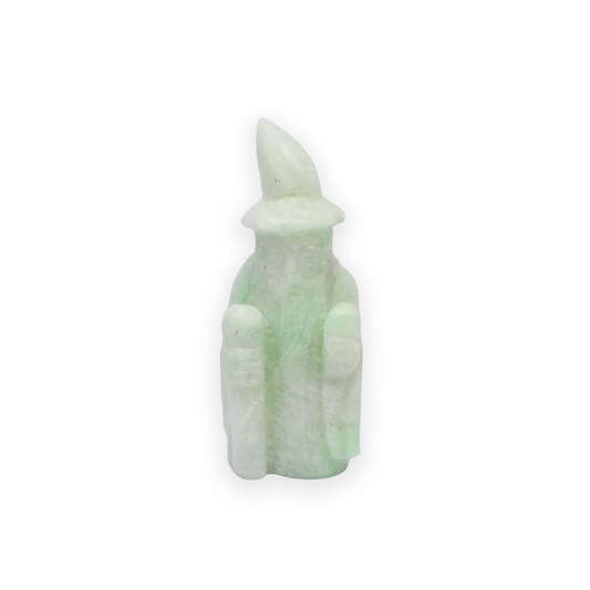 Amazonite Wizard Statue Figurine - 11.43 cm