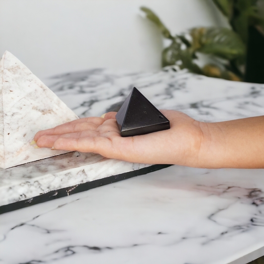 Black Tourmaline Pyramid – 4.57 cm Crystal for Reiki & Healing (90 Gram)