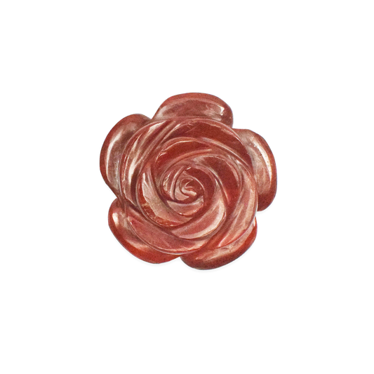 Red Jasper Rose Flowers for Showpiece, Vastu & Feng Shui - 5.08 cm Handcrafted Showpiece (100 Gram)
