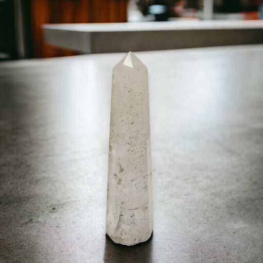 Natural Clear Quartz Pencil Crystal Wand - 8.89 cm