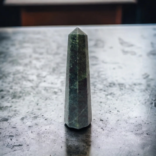 Natural Ruby Zoisite Pencil Crystal Wand - 7.62 cm