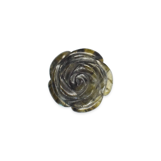 Labrodorite Rose Flowers for Showpiece, Vastu & Feng Shui - 5.08 cm Handcrafted Showpiece (105 Gram)