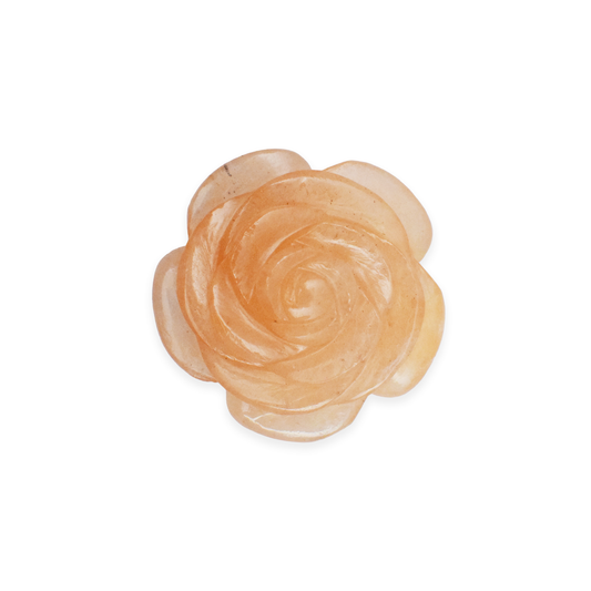 Red Aventurine Rose Flowers for Showpiece, Vastu & Feng Shui - 5.08 cm Handcrafted Showpiece (115 Gram)