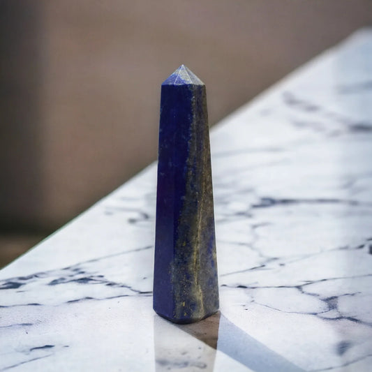 Natural Lapis Lazuli Pencil Crystal Wand - 7.62 cm
