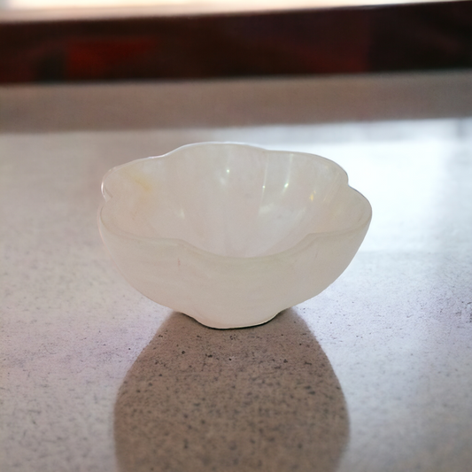 Rose Quartz Crystal Bowl - 8.89 cm
