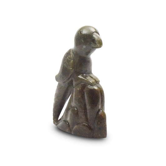 Nephrite Jade Parrot -  19.05 cm Sculpture Hand Carved, 1350 Gram