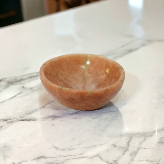 Peach Moonstone Crystal Bowl - 5.08 cm