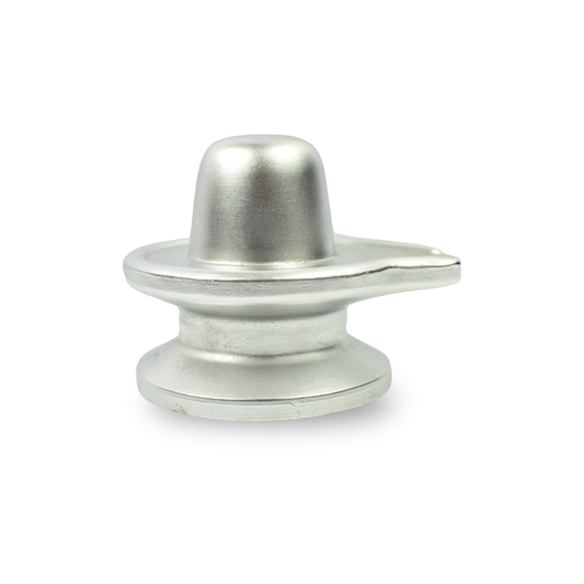 Parad Shivling /Mercury Shivling - 10.16 cm, Decorative Showpiece 270 Gram