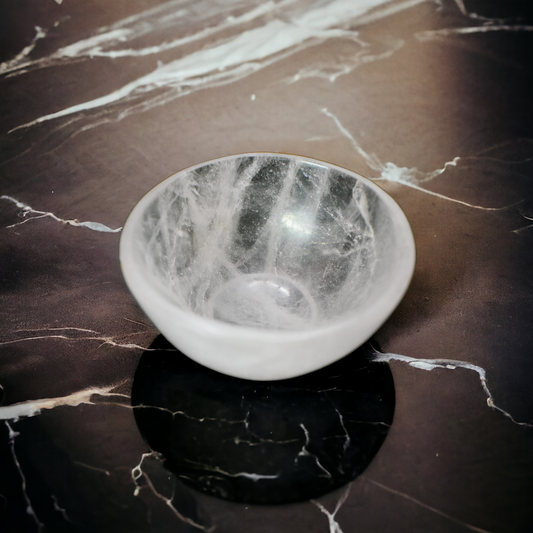 Crystal Quartz Crystal Bowl - 7.62 cm