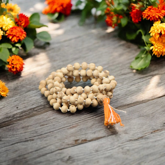 Tulsi Mala Kanth / Japa Mala 108+1 Beads (8mm)