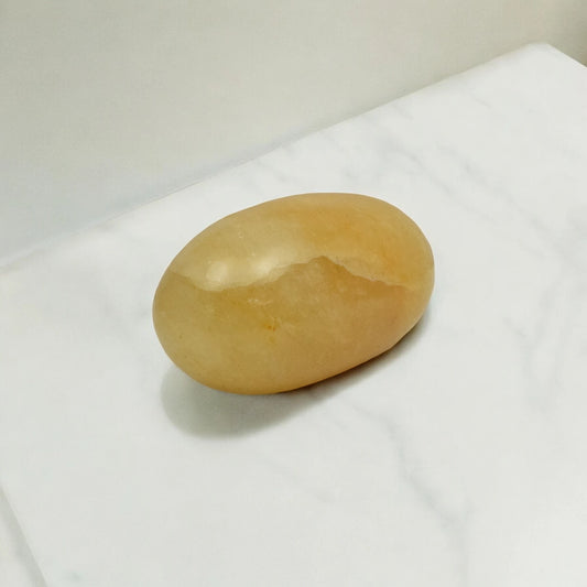 Yellow Aventurine Lingam - 8.89 cm Handcrafted Crystal 300 Gram (Approx)