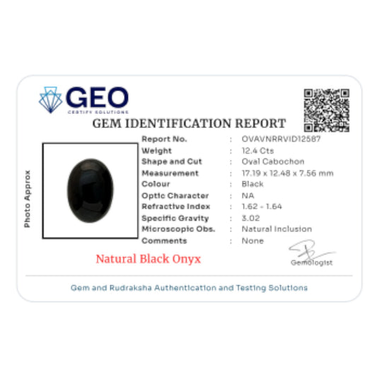 Natural Black Onyx
