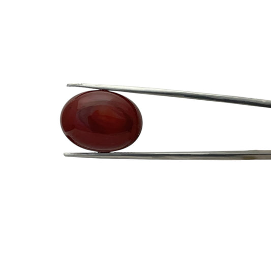 Carnelian Oval Cabachon - 17.7 Carat