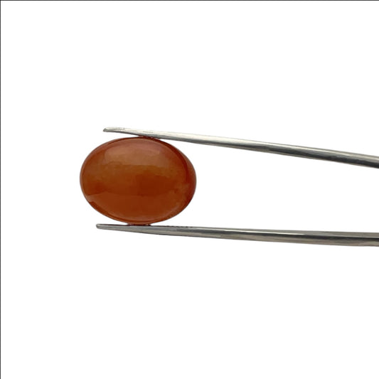 Carnelian Oval Cabachon - 17.6 Carat