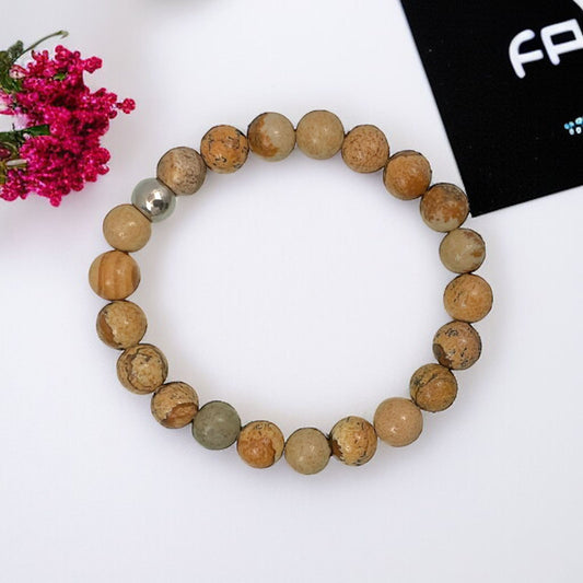 picture jasper Bracelet 8 mm Beads
