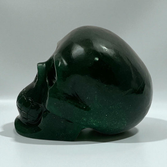 Green Aventurine Skull