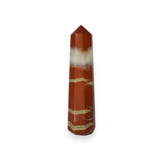 Natural Red Jasper Pencil Crystal Wand - 9.14 cm