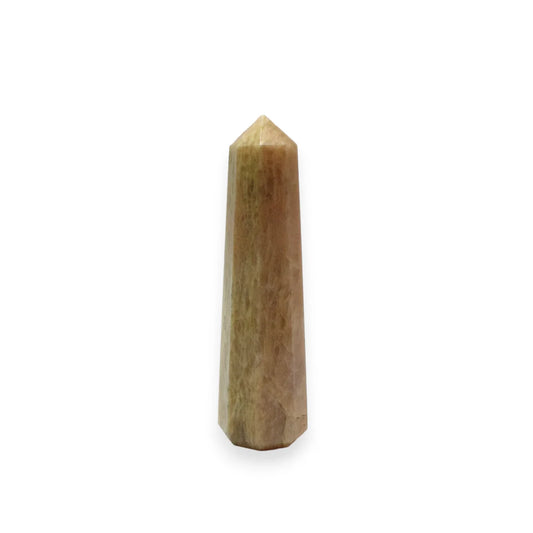 Natural Peach Moonstone Pencil Crystal Wand - 7.62 cm
