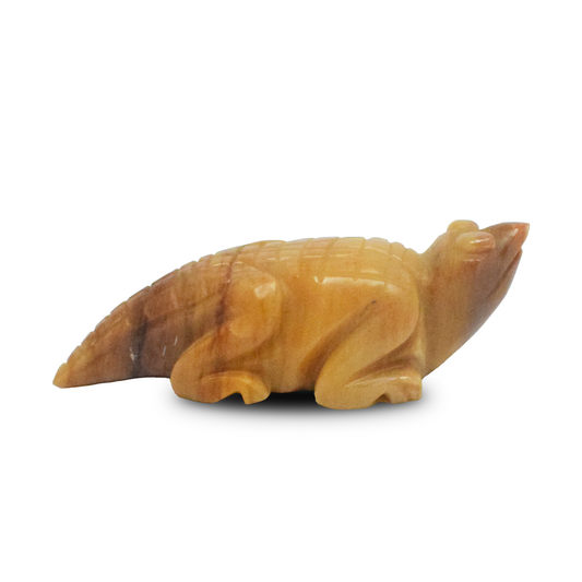 Yellow Jasper Lizard - 10.16 cm Sculpture Hand Carved, 140 Gram