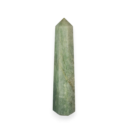 Natural Green Aventurine Pencil Crystal Wand - 9.65 cm