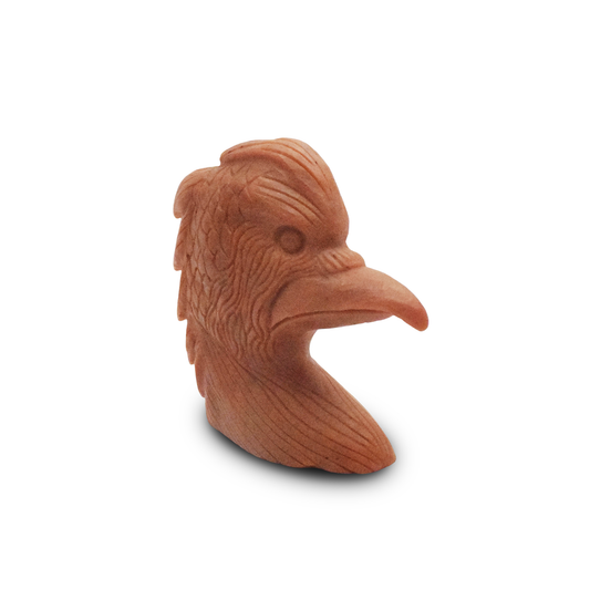 Red Aventurine Eagle -  12.7 cm Sculpture Hand Carved, 940 Gram