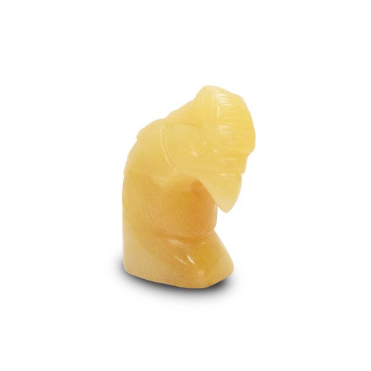 Yellow Aventurine Eagle -  12.7 cm Sculpture Hand Carved, 940 Gram