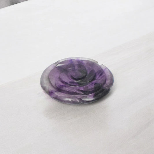 Amethyst Rose Flowers for Showpiece, Vastu & Feng Shui - 3.81 cm