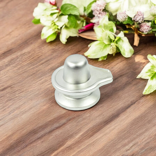 Parad Shivling /Mercury Shivling - 10.16 cm, Decorative Showpiece 270 Gram