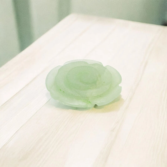 Green Aventurine Rose Flowers for Showpiece, Vastu & Feng Shui - 3.81 cm