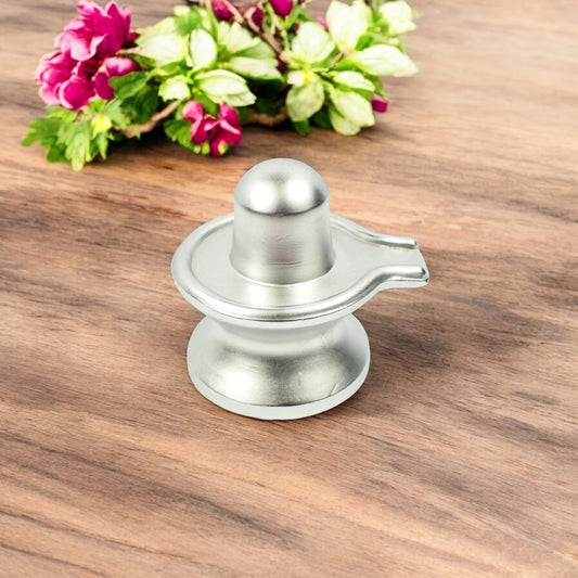 Parad Shivling /Mercury Shivling - 13.97 cm, Decorative Showpiece 530 Gram