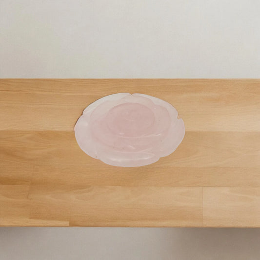 Rose Quartz Rose Flowers for Showpiece, Vastu & Feng Shui - 3.81 cm
