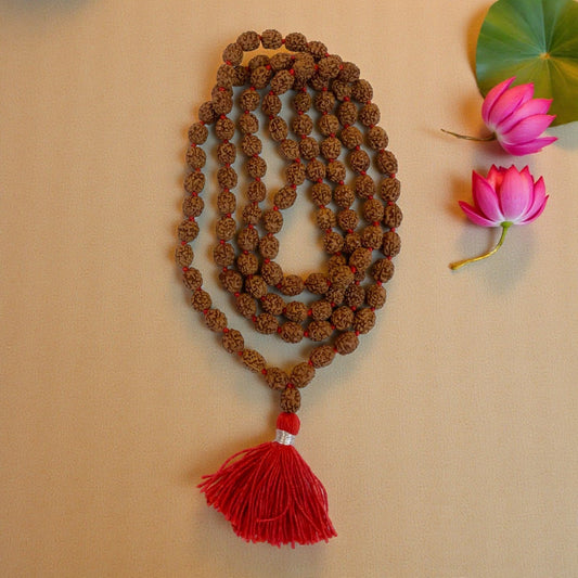 3 Mukhi Rudraksha Mala (108+1)