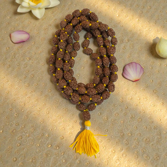 3 Mukhi Rudraksha Mala (108+1)