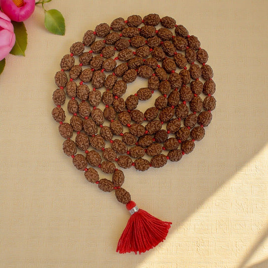 3 Mukhi Rudraksha Mala (108+1)