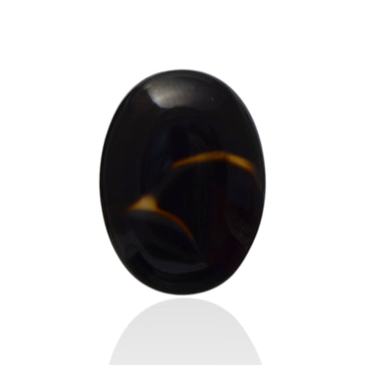 Natural Black Agate - 13.85 Carat