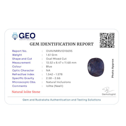 Natural Iolite 8.05 Carat