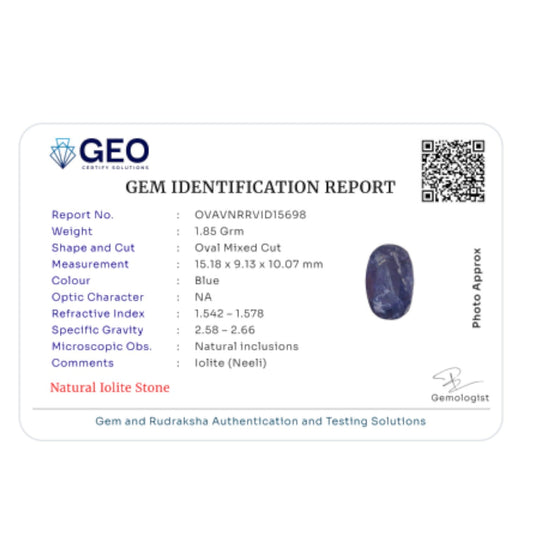 Natural Iolite 9.25 Carat