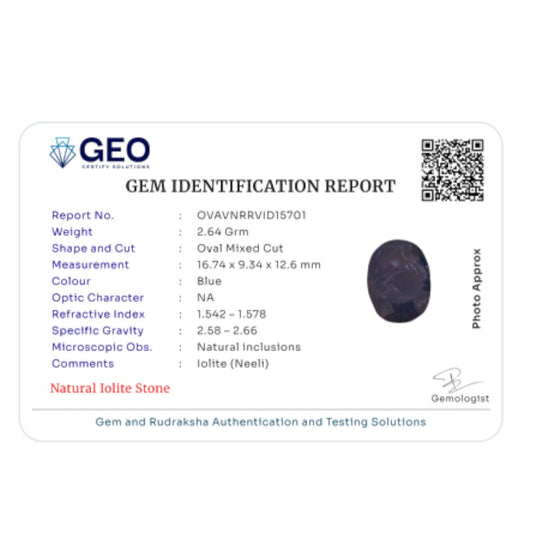 Natural Iolite 13.2 Carat