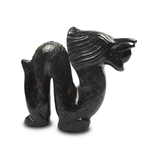 Blue Aventurine Dragon -  10.16 cm Sculpture Hand Carved, 260 Gram