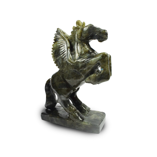Labrodorite Unicorn -  20.32 cm Sculpture Hand Carved, 1755 Gram