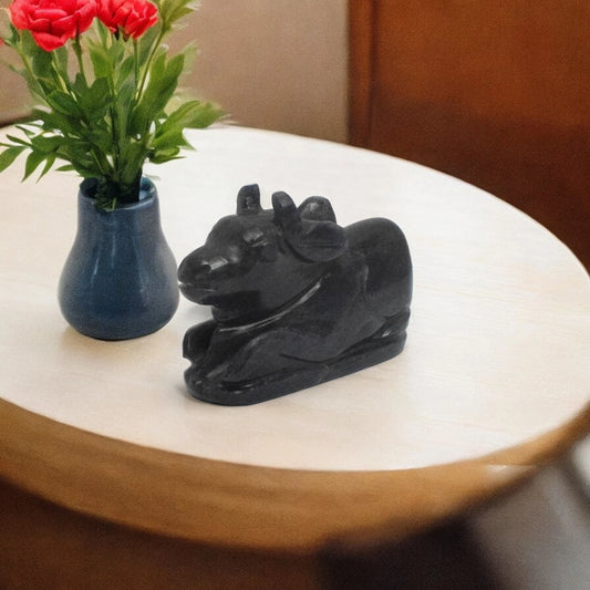 Iolite Nandi - 17.78 cm Handcrafted Crystal 105 Gram (Approx)