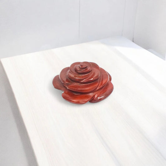 Red Jasper Rose Flowers for Showpiece, Vastu & Feng Shui - 5.08 cm Handcrafted Showpiece (100 Gram)