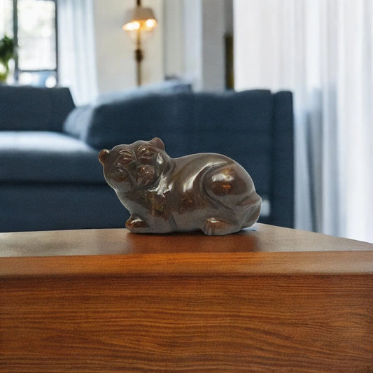 Gomed/Hesonite Raccoon - 7.62 cm Sculpture Hand Carved, 150 Gram