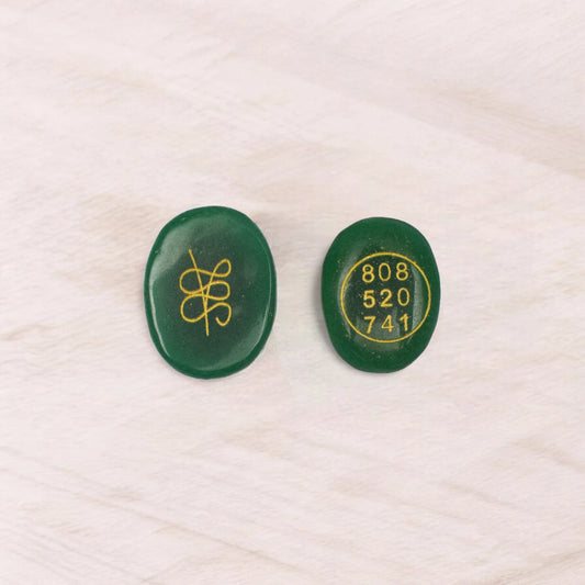 Green Aventurine Money Switch Word & Zibu Symbol