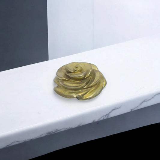 Pyrite Rose Flowers for Showpiece, Vastu & Feng Shui - 5.08 cm Handcrafted Showpiece (145 Gram)