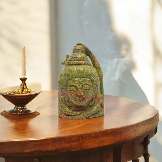 Unakite Lord Shiva Head - 6.35 cm
